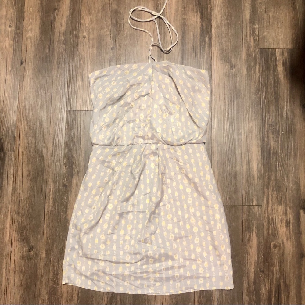 Gray & Yellow Dress